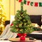 Gymax 16 x 25 Mini Pre-Lit Artificial Christmas Tree Tabletop Tree w/ LED Lights